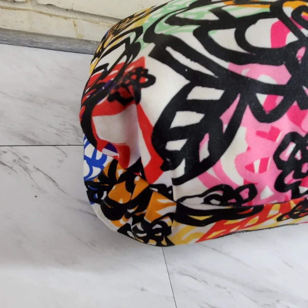 Euc Coach Poppy Graffitti Multi-Color Xlarge Tote Bag Purse…